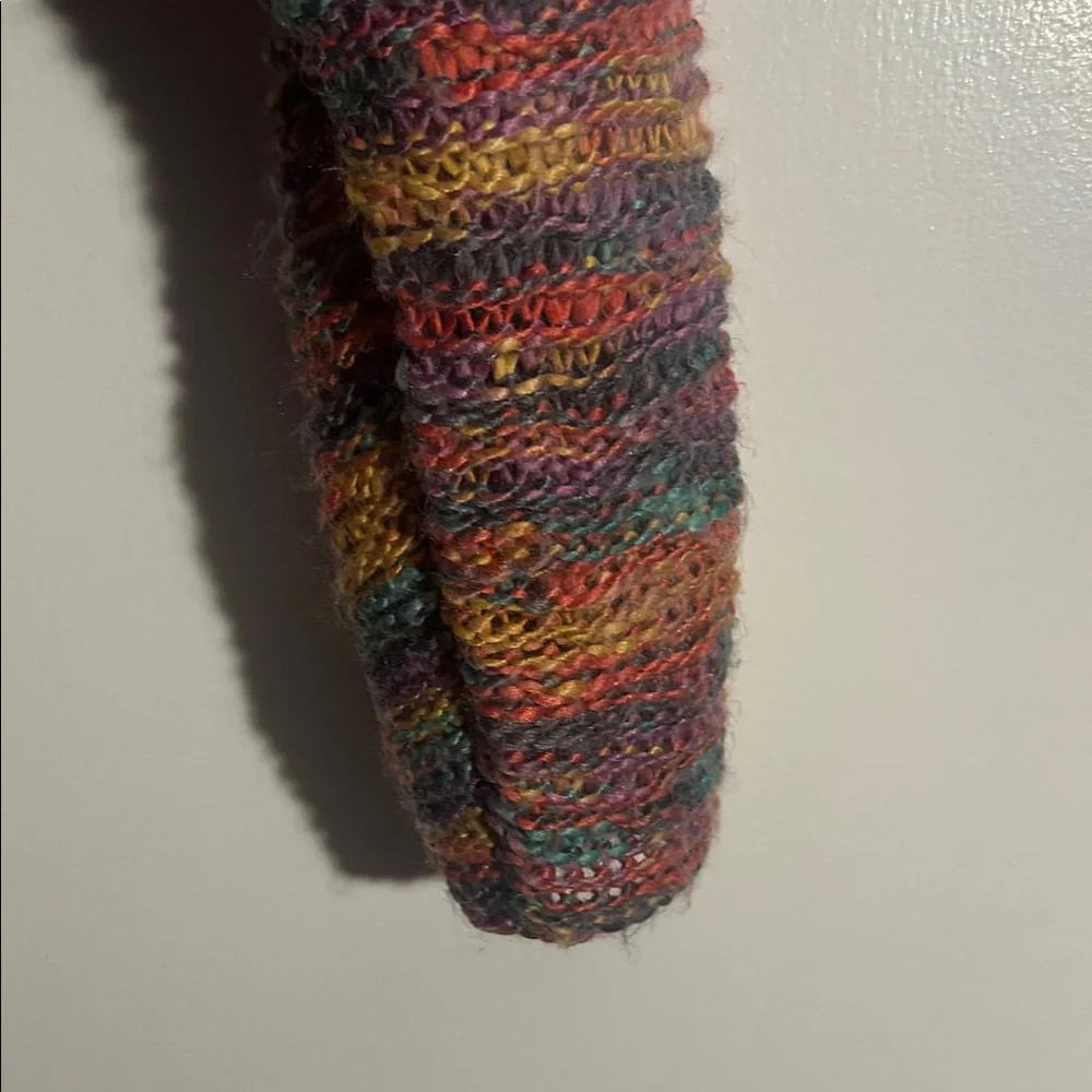 Urban outfitters BDG Multicolor Knit Cropped Cardigan rainbow colors - Picture 6 of 8